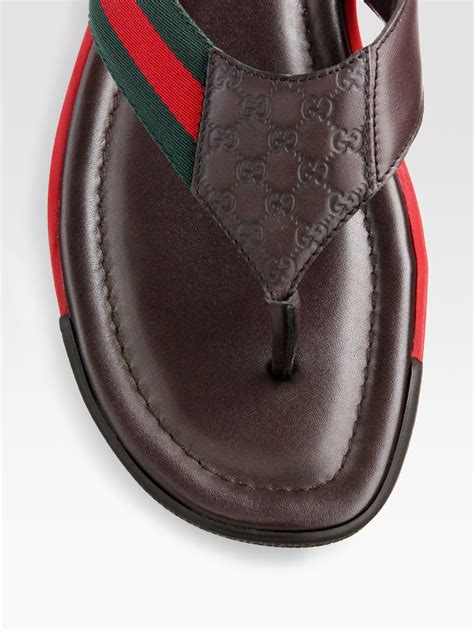 men's vintage gucci thong sandals|men gucci slides size 10.